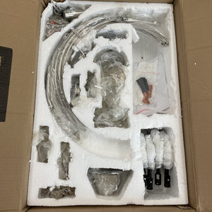 Elegant Lighting 1130D17-GT/RC Geneva 4 Light 17"W Crystal - Nickel