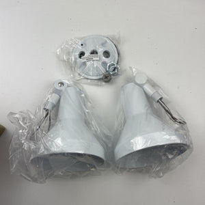 Nuvo Lighting 77-488 White 4-3/4"H 2-Light Outdoor Flood Light