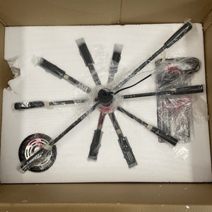 Z-Lite 737-10MB Ascension 10 Light 23 inch Matte Black Chandelier Ceiling Light