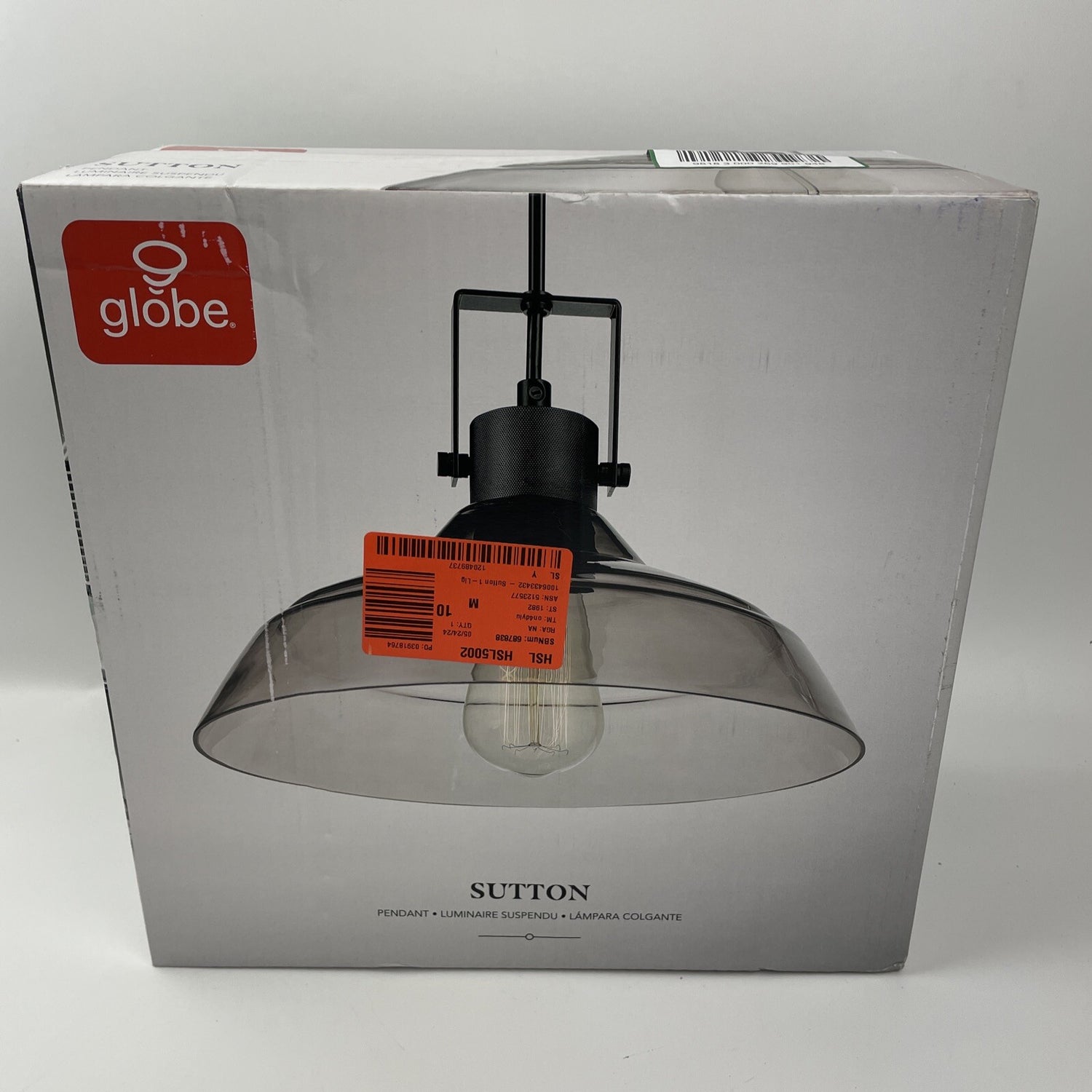 Globe Electric 60329 Sutton 11"W Pendant - Black