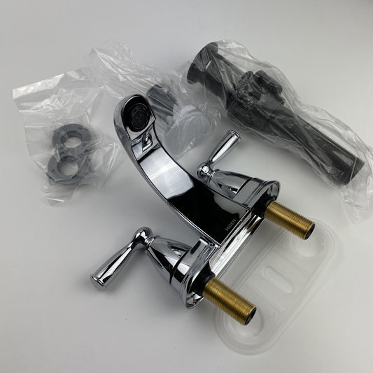 Moen 84942 Banbury Two-Handle Centerset Bathroom Sink Faucet - Chrome