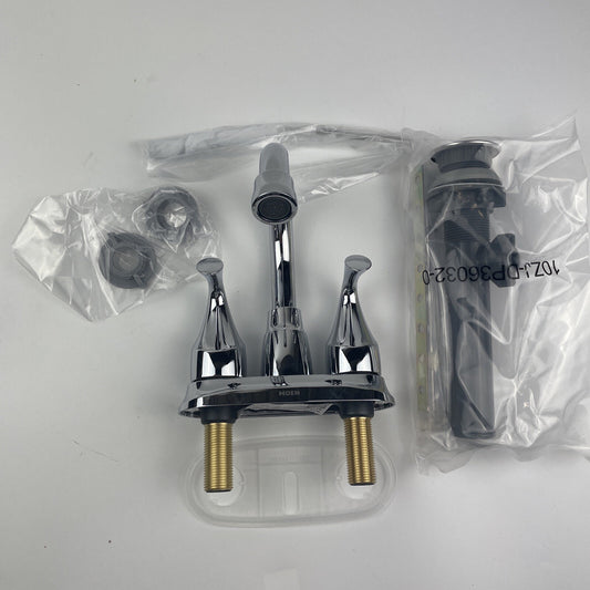 Moen 84115 Idora 4 in. Centerset 2-Handle Bathroom Faucet - Chrome