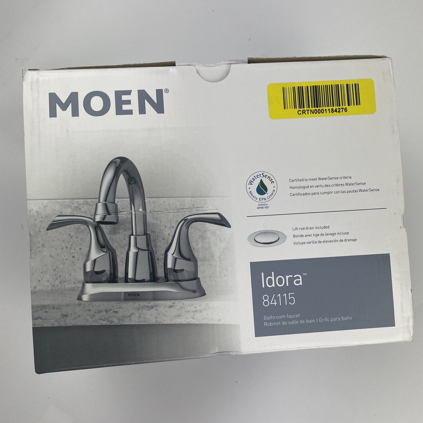 Moen 84115 Idora 4 in. Centerset 2-Handle Bathroom Faucet - Chrome