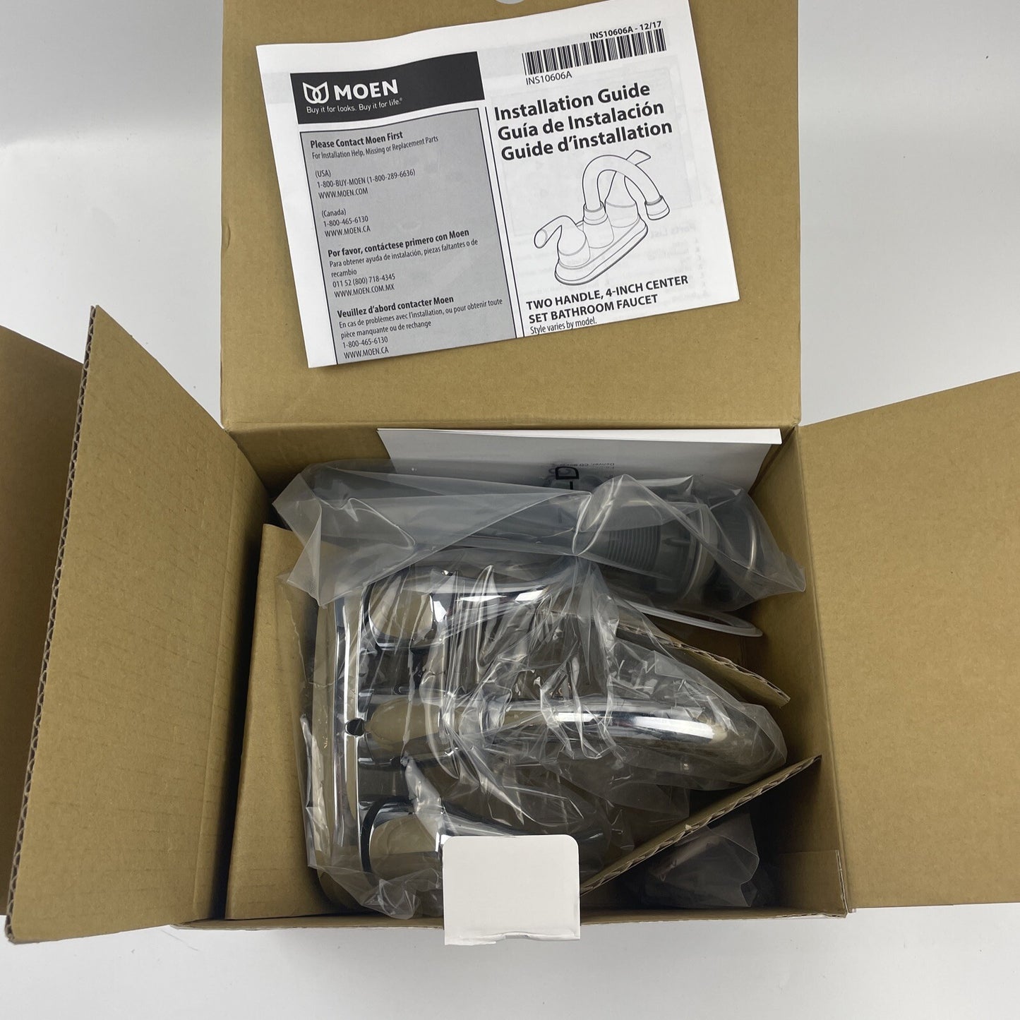 Moen 84115 Idora 4 in. Centerset 2-Handle Bathroom Faucet - Chrome