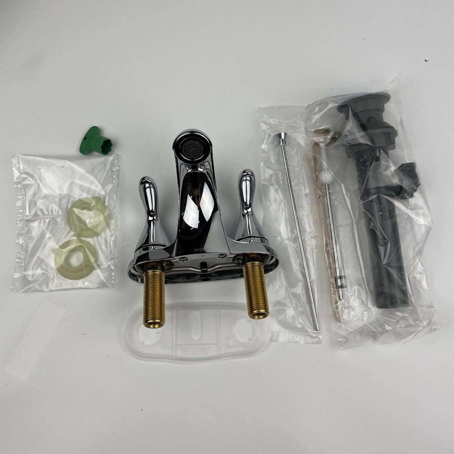 Moen 84603 Adler 2-Handle Low-Arc Centerset Bathroom Sink Faucet - Chrome