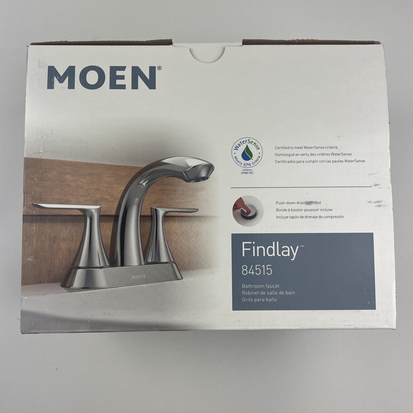 Moen 84515 Findlay 4 in. Centerset Double-Handle Bathroom Faucet - Chrome