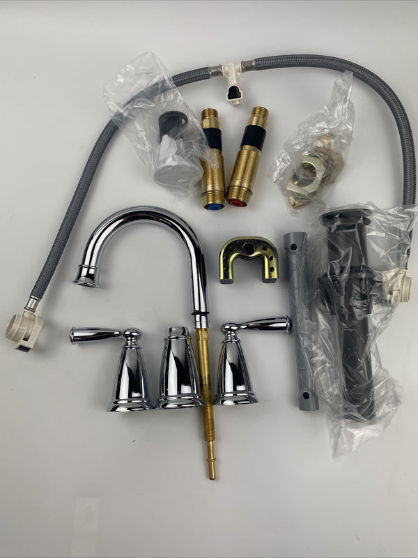 Moen 84947 Banbury Widespread Double Handle High-Arc Bathroom Faucet - Chrome