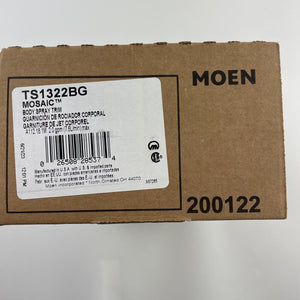 Moen TS1322BG Mosaic Round Single-Function Body Spray - Brushed Gold