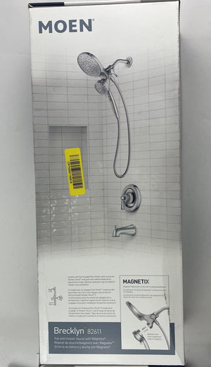 Moen 82611 Brecklyn 6-Spray Tub Shower Faucet Rainshower - Chrome