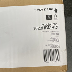 Hampton Bay 1023HBMBDI Champlain 3-Light Matte Black Bathroom Vanity Light