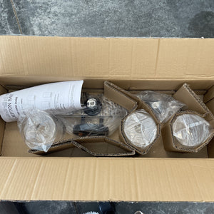 Hampton Bay 1023HBMBDI Champlain 3-Light Matte Black Bathroom Vanity Light