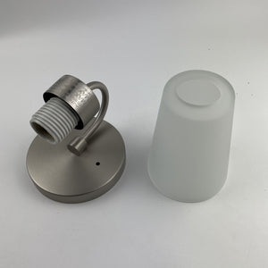 Kichler 52445NI Erma 1 Light Wall Sconce Satin Etched Glass Shade Brushed Nickel