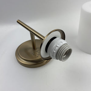 Kichler 55140BNB Ali 1-Light Brushed Natural Brass Bathroom Wall Sconce Light