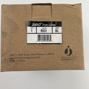 11 - Juno Trac-Lite Black Flared-Gimbal 75W PAR30 Lights. Bulb Not Included