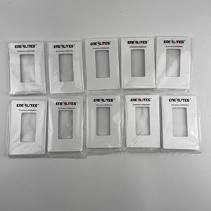 ENERLITES Midsize Screwless Decorator Wall Plate SI8831M-W-10PCS, White