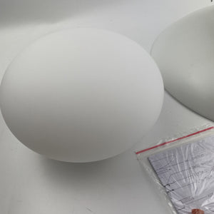 Mitzi Cadence 1 Light Medium Semi Flush, White/Gold Leaf - H368601M-WH-GL