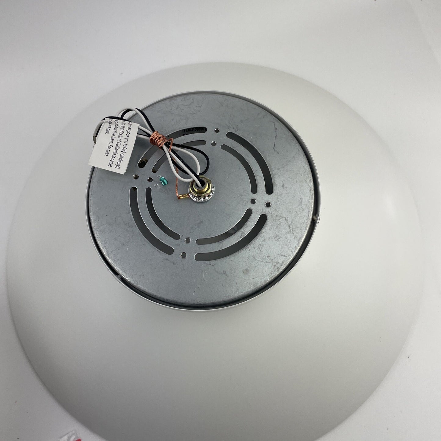 Mitzi Cadence 1 Light Medium Semi Flush, White/Gold Leaf - H368601M-WH-GL