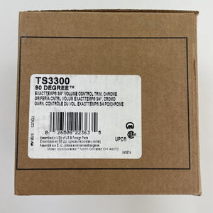 Moen TS3300 90 Degree Single Handle Volume Control Trim - Chrome