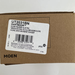 Moen UT2031BN Dartmoor M-CORE 1-Handle Transfer Trim Kit - Brushed Nickel