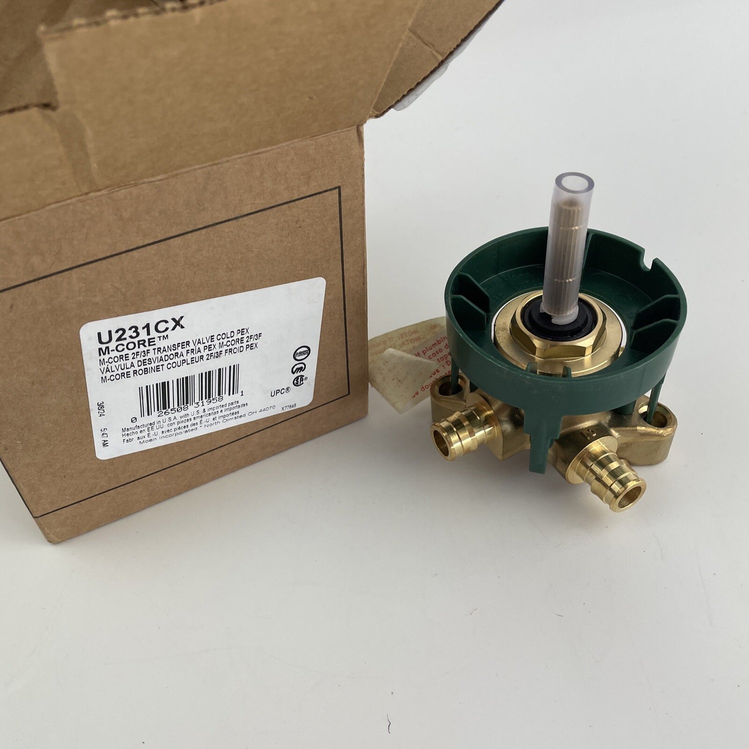 Moen U231CX M-CORE 2 or 3 Function Transfer Valve, 1/2" Cold Expansion PEX