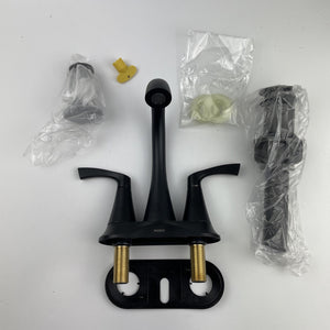 Moen 84467BL Korek 4 in. Centerset 2-Handle Bathroom Faucet - Matte Black