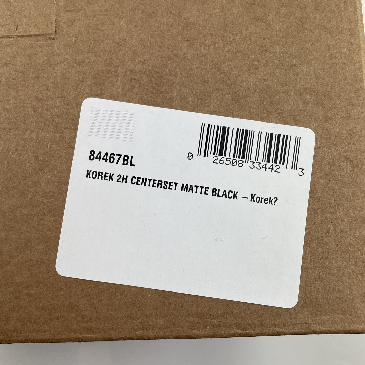 Moen 84467BL Korek 4 in. Centerset 2-Handle Bathroom Faucet - Matte Black