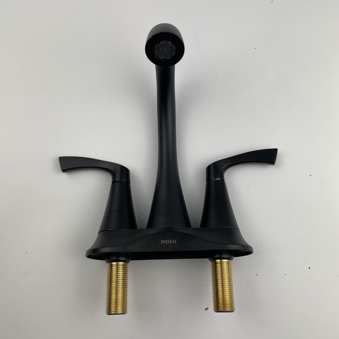 Moen 84467BL Korek 4 in. Centerset 2-Handle Bathroom Faucet - Matte Black