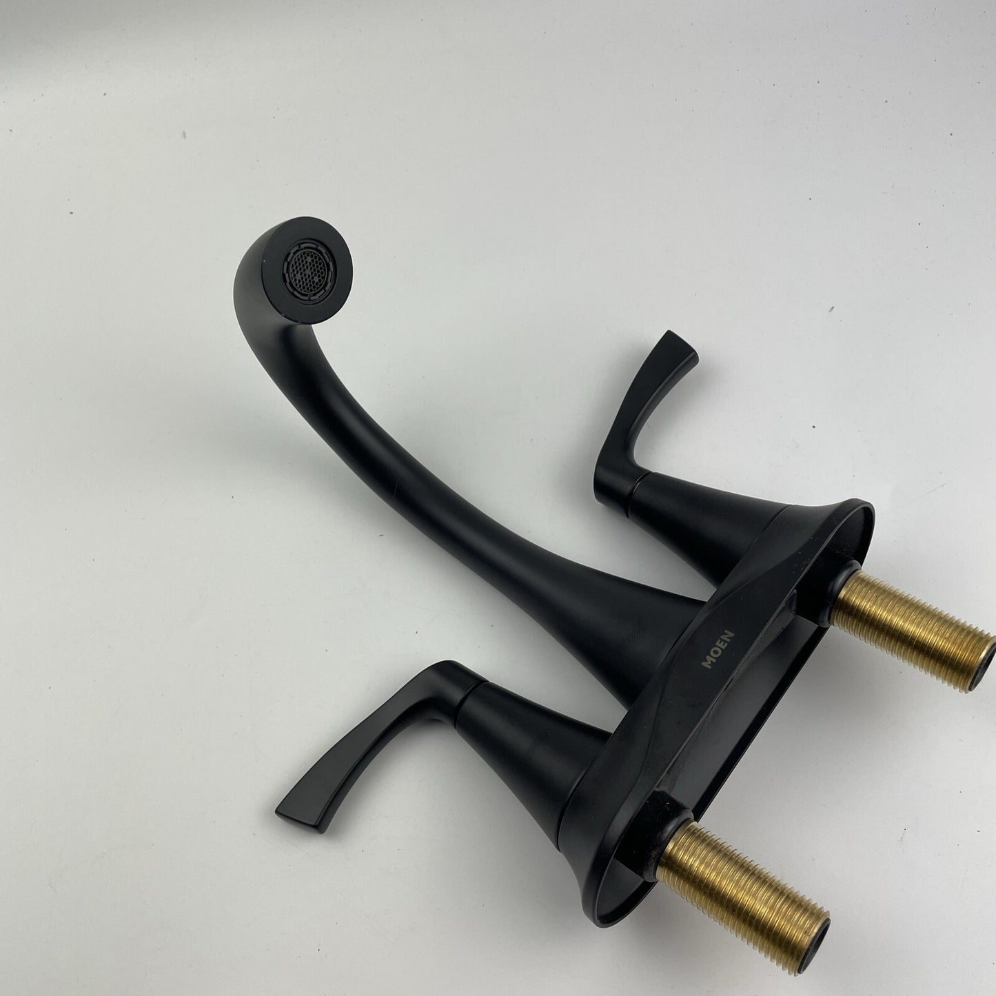 Moen 84467BL Korek 4 in. Centerset 2-Handle Bathroom Faucet - Matte Black