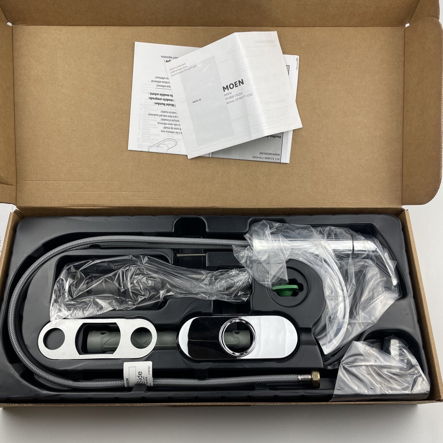 Moen 84346 Karis 1-Handle High-Arc Bathroom Faucet - Chrome