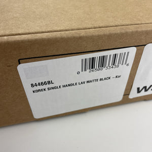 Moen 84466BL Korek Single Handle Bathroom Sink Faucet - Matte Black