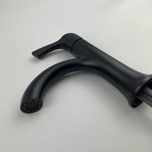 Moen 84466BL Korek Single Handle Bathroom Sink Faucet - Matte Black