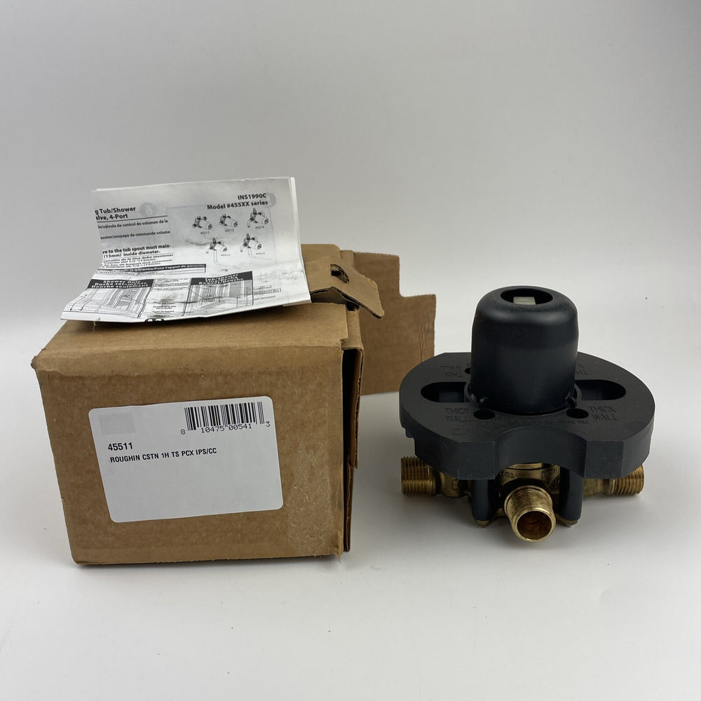 Cleveland Faucet CFG 45511 Volume Control Tub/Shower Rough-In Valve w/ Stops 1/2