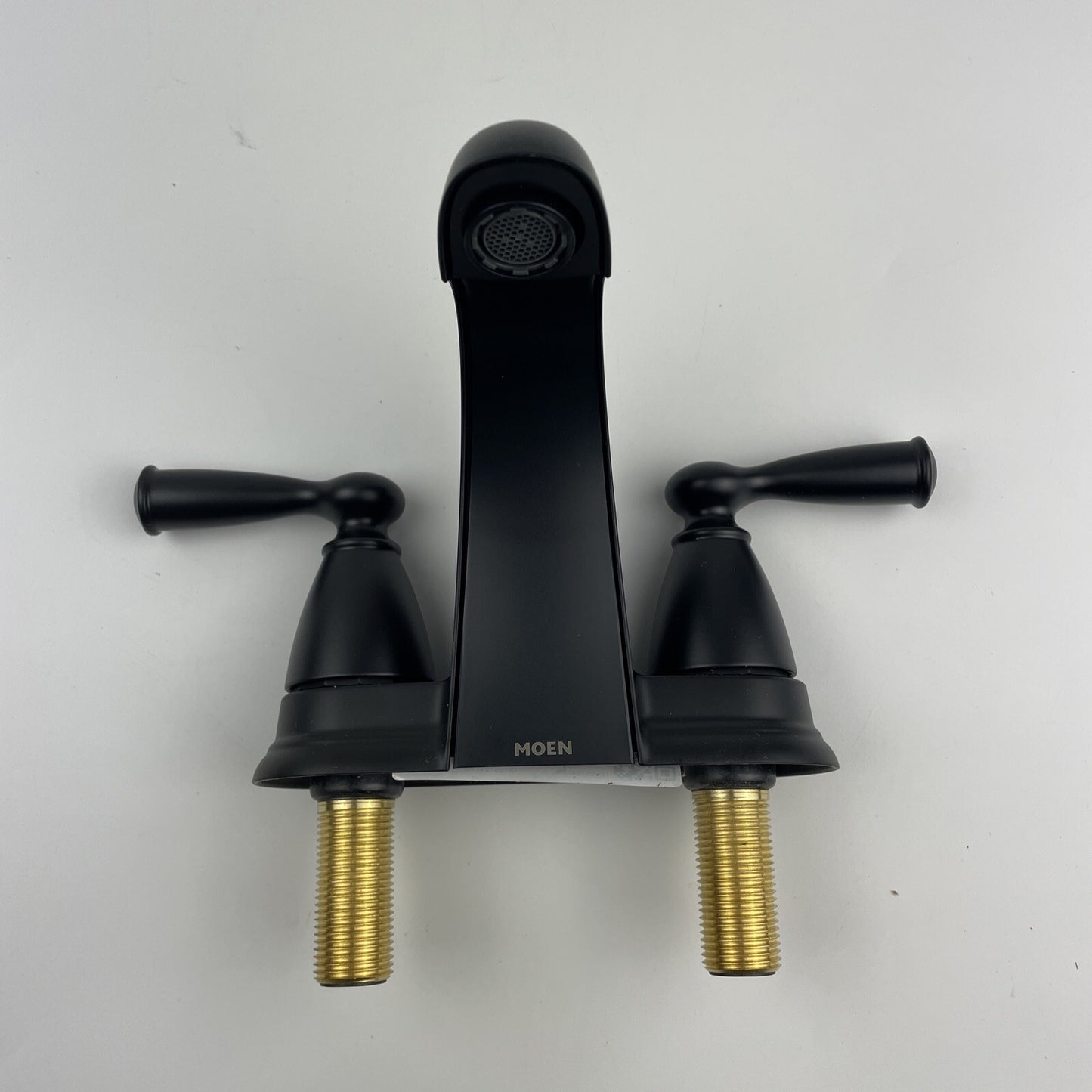 Moen 84942BL Banbury Two-Handle Bathroom Sink Faucet - Matte Black