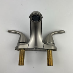 Moen 84603SRN Adler Two-Handle Centerset Bathroom Faucet - Brushed Nickel