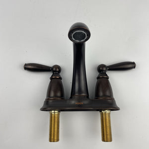 Moen 6610ORB Brantford Two-Handle Low Arc Bathroom Faucet - Oil Rubbed Bronze