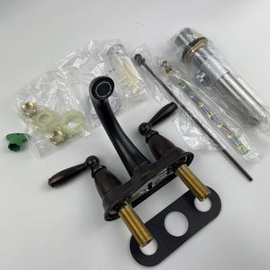 Moen 6610ORB Brantford Two-Handle Low Arc Bathroom Faucet - Oil Rubbed Bronze