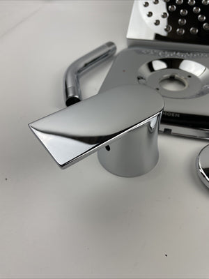 Moen 82466 Korek Single-Handle Rain Shower Tub & Shower Faucet with Valve Chrome