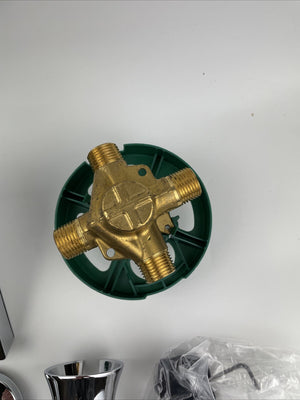 Moen 82466 Korek Single-Handle Rain Shower Tub & Shower Faucet with Valve Chrome