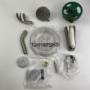 Moen 82613SRN Adler 1-Handle 4 Spray Tub and Shower Faucet - Brushed Nickel