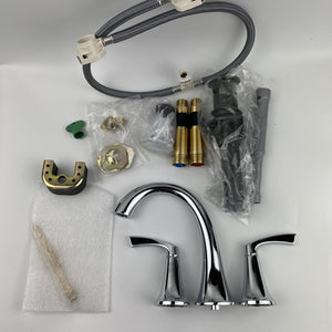 (READ) Moen 84468 Korek High-Arc 2-Handle Widespread Bathroom Faucet - Chrome