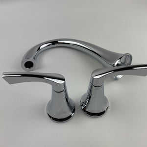 (READ) Moen 84468 Korek High-Arc 2-Handle Widespread Bathroom Faucet - Chrome