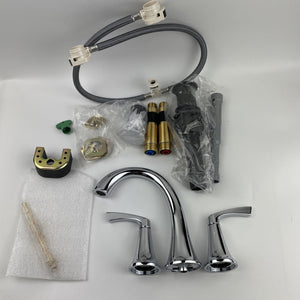 (READ) Moen 84468 Korek High-Arc 2-Handle Widespread Bathroom Faucet - Chrome