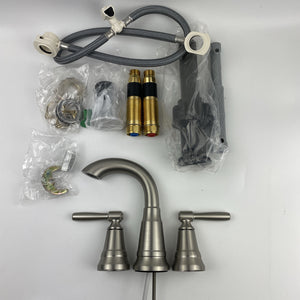 Moen 84972SRN Halle 8 in. High-Arc Bathroom Faucet - Spot Resist Brushed Nickel
