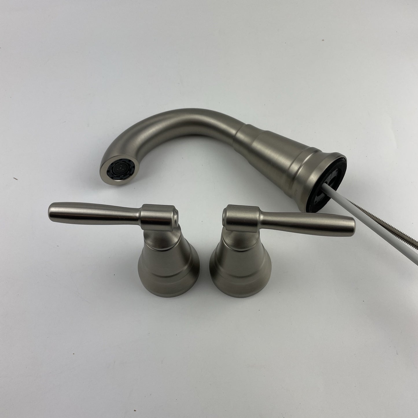 Moen 84972SRN Halle 8 in. High-Arc Bathroom Faucet - Spot Resist Brushed Nickel