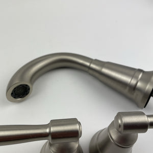 Moen 84972SRN Halle 8 in. High-Arc Bathroom Faucet - Spot Resist Brushed Nickel