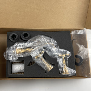 Moen TS42112BG Weymouth Wall Mount Widespread Bathroom Faucet - Brushed Gold