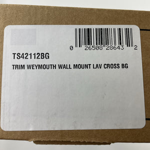 Moen TS42112BG Weymouth Wall Mount Widespread Bathroom Faucet - Brushed Gold