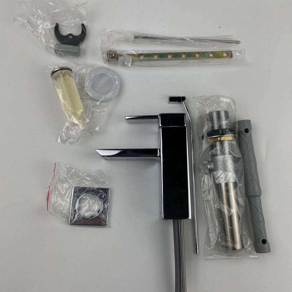 Moen S6701 90 Degree Single Handle Deck Mounted Bathroom Faucet - Chrome