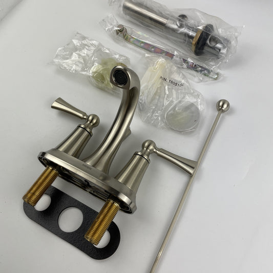 Moen 4505BN Wynford Centerset High-Arc Bathroom Faucet - Brushed Nickel