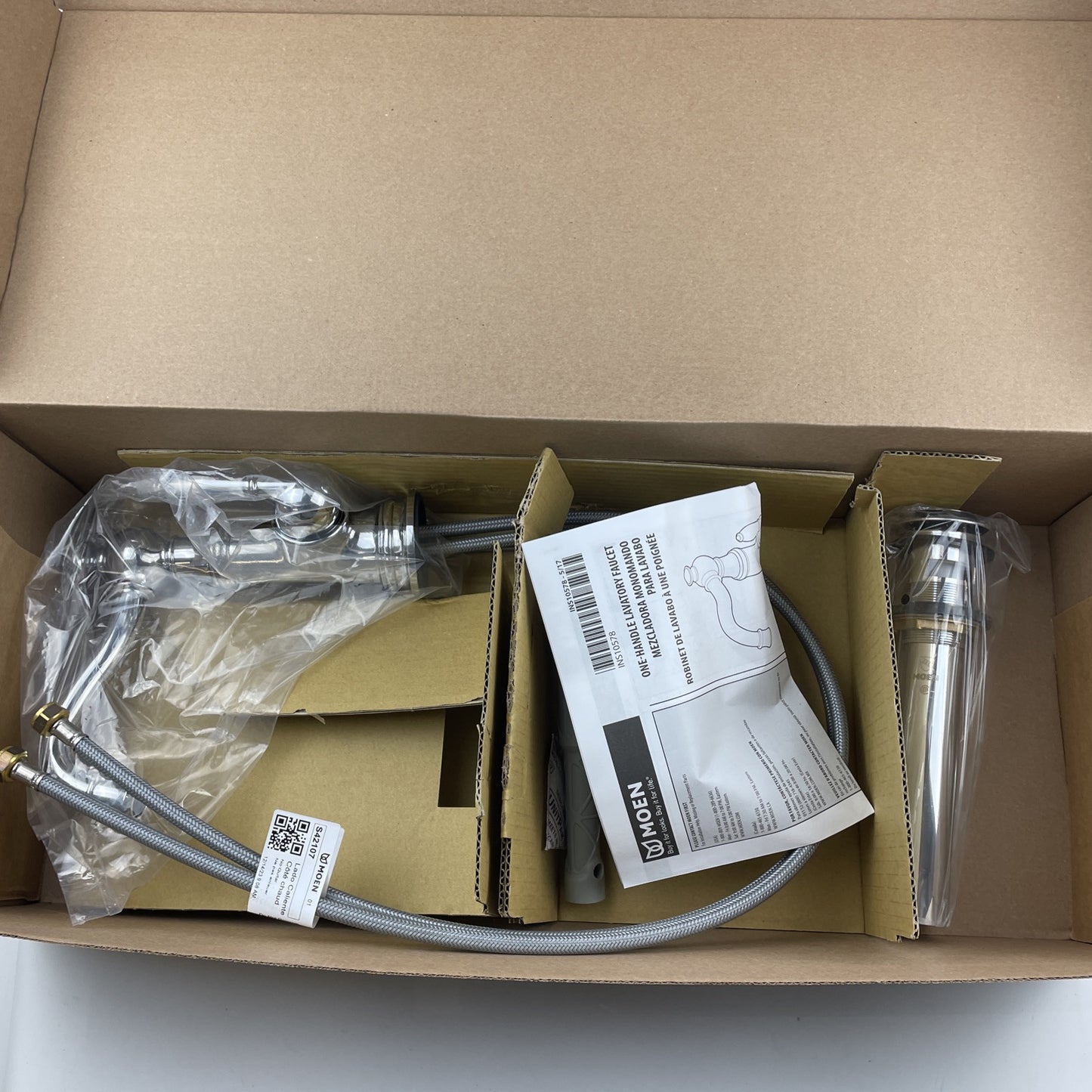 Moen S42107 Weymouth Single Handle Single Hole Bathroom Faucet - Chrome
